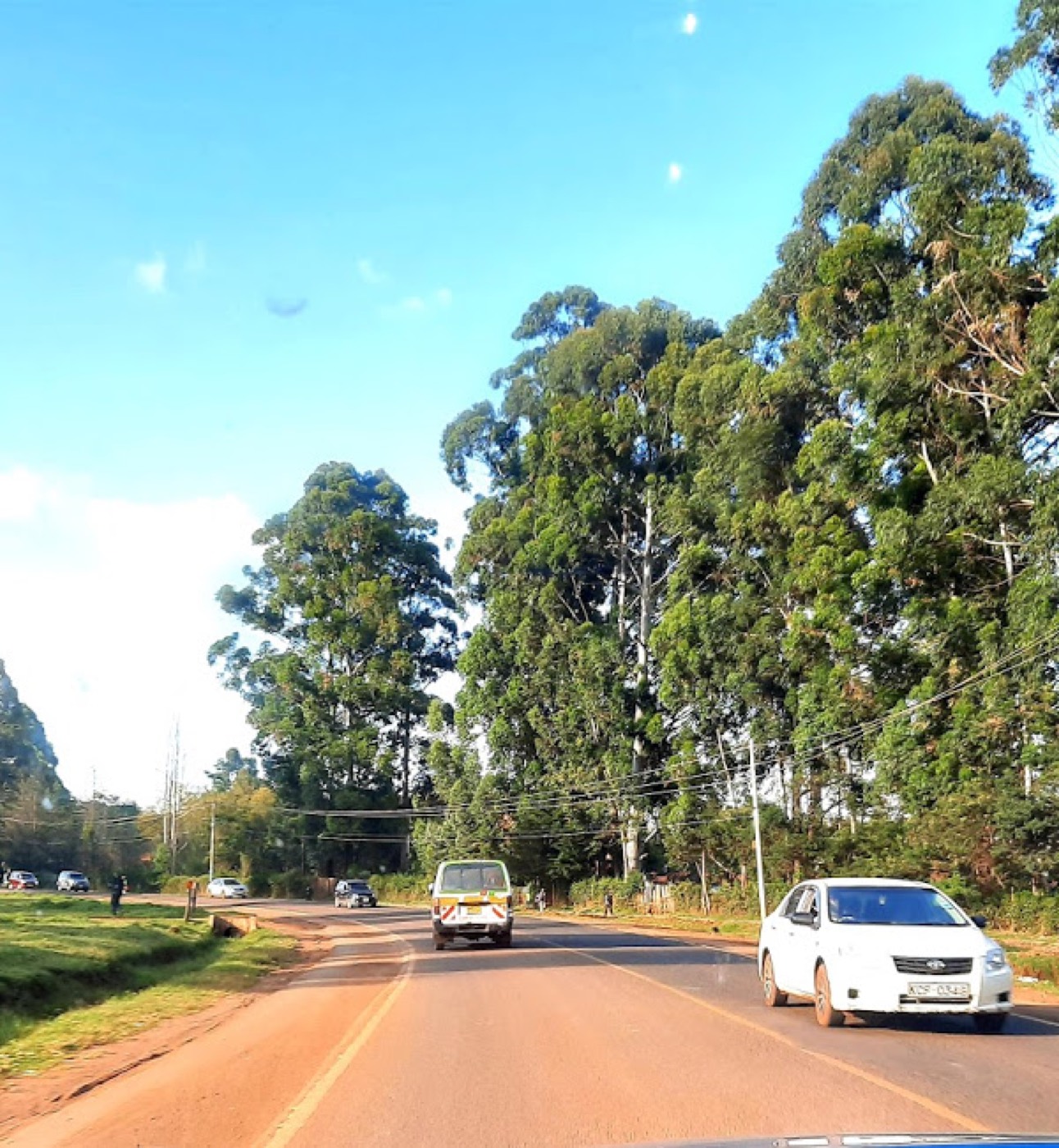 The signposted entrance to Eldoret town